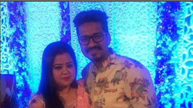 Bharti and Harsh celebrate their first Valentine’s Day after marriage.(Instagram/bharti.laughterqueen)