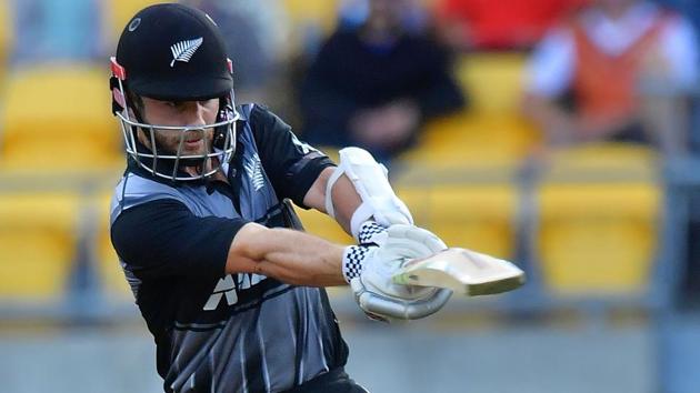 Kane Williamson’s 72 guided New Zealand to a 12-run win over England in their Twenty20 tri-series match at Wellington Regional Stadium on Tuesday. (AFP) Kane Williamson’s 72 guided New Zealand to a 12-run win over England in their Twenty20 tri-series match at Wellington Regional Stadium on Tuesday. (AFP)