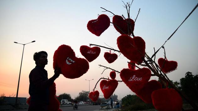 The University of Lucknow has issued an advisory to its students asking them not to come to the campus on Wednesday and warned of disciplinary action against those violating the order on Valentine’s Day. The university’s decision was criticised by students as moral policing. (Shammi Mehra / AFP)