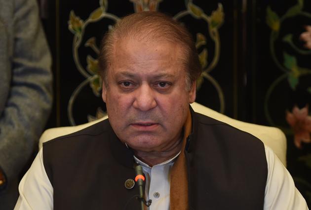 Former Pakistani prime minister Nawaz Sharif addresses a press conference in Islamabad on January 3, 2018. (AFP) Former Pakistani prime minister Nawaz Sharif addresses a press conference in Islamabad on January 3, 2018. (AFP)