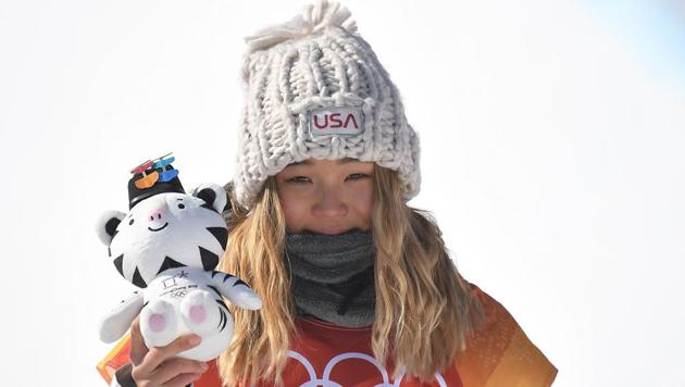 Chloe Kim won the gold in the women's snowboard halfpipe final event at the 2018 Winter Olympics. (AFP) Chloe Kim won the gold in the women's snowboard halfpipe final event at the 2018 Winter Olympics. (AFP)