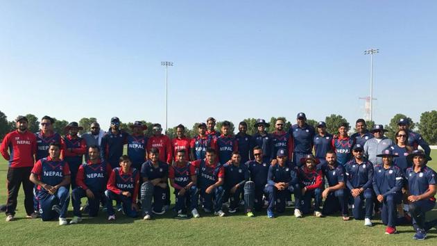 Nepal defeated Canada by one wicket to secure a place in the upcoming Cricket World Cup qualifiers.(Twitter)