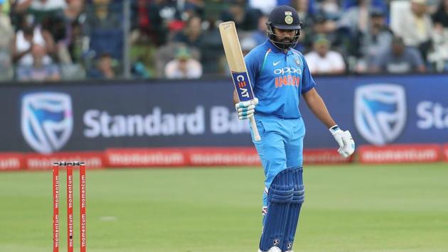 Rohit Sharma played steadily and completed his 17th ODI ton. It was his first in South Africa. (BCCI) 