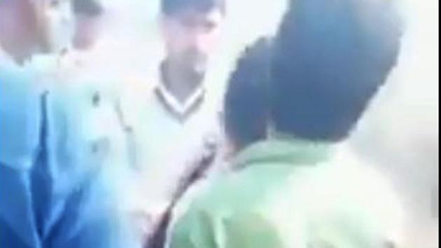 Hapur police took suo motu cognizance of the incident after the video surfaced on social media.