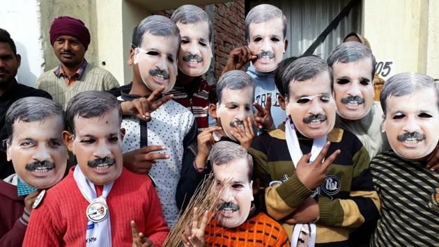 Children in Kejriwal masks at a rally near Amritsar. Sisodia said they had looked at infrastructure in their first year, teacher training in their second, and in the third year, focus would be on creative learning methods. In its 2017-18 budget Rs 11,300 crore was allocated to the education sector. This emphasis on education drew praise, but the streamlining of students into groups based on academic performance has been a miss. (Gurpreet Singh / HT Archive) Children in Kejriwal masks at a rally near Amritsar. Sisodia said they had looked at infrastructure in their first year, teacher training in their second, and in the third year, focus would be on creative learning methods. In its 2017-18 budget Rs 11,300 crore was allocated to the education sector. This emphasis on education drew praise, but the streamlining of students into groups based on academic performance has been a miss. (Gurpreet Singh / HT Archive)