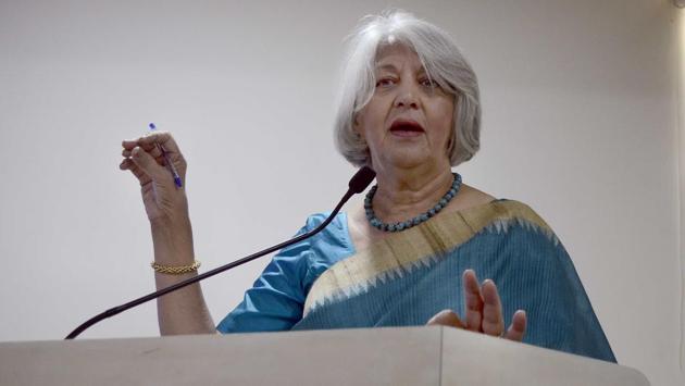 Isher Judge Ahluwalia, chairperson of Indian Council for Research on International Economic Relations and the high-powered expert committee on urban infrastructure and services(HT PHOTO)