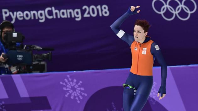 Jorien ter Mors of the Netherlands won Olympic gold in the women’s 1,000m speed-skating event (AFP) Jorien ter Mors of the Netherlands won Olympic gold in the women’s 1,000m speed-skating event (AFP)