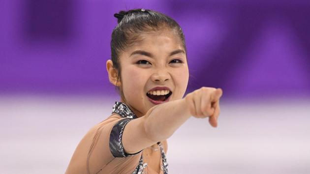 Ryom Tae Ok competes in the pair skating short program of the figure skating event. (AFP) Ryom Tae Ok competes in the pair skating short program of the figure skating event. (AFP)