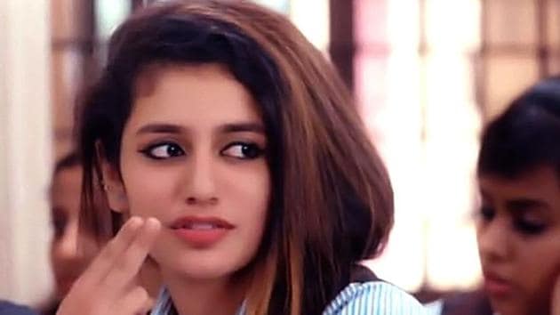 Priya Prakash Varrier in a still from the teaser of Oru Adaar Love, which released on Wednesday.