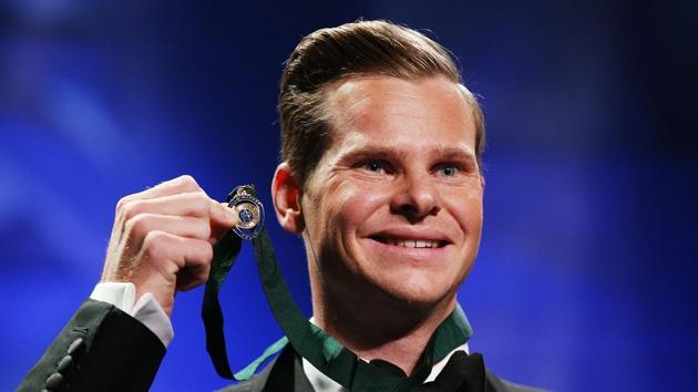 Steve Smith, Australia cricket captain, capped off a golden 12 months by winning his second Allan Border Medal in Melbourne earlier this week.(Getty Images)