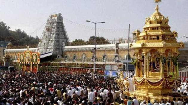 The Hyderabad high court on Wednesday stayed transfer of non-Hindu employees by the Tirumala Tirupati Devasthanam, the trust that runs the country’s richest temple. (PTI File Photo) The Hyderabad high court on Wednesday stayed transfer of non-Hindu employees by the Tirumala Tirupati Devasthanam, the trust that runs the country’s richest temple. (PTI File Photo)