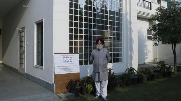 Preetinder Singh Bajwa’s house that he has renamed ‘Deorhi Bulleh Shah’ in Muktsar. (HT Photo) Preetinder Singh Bajwa’s house that he has renamed ‘Deorhi Bulleh Shah’ in Muktsar. (HT Photo)