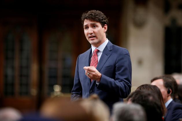 File photo of Canadian Prime Minister Justin Trudeau.(Reuters)