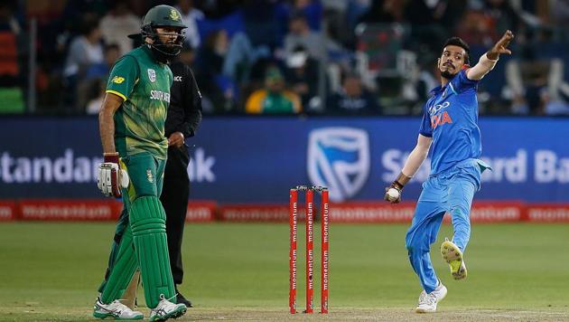 Yuzvendra Chahal (L) and Kuldeep Yadav (not in picture) have found plenty to work with on South African pitches this time around.(AFP)