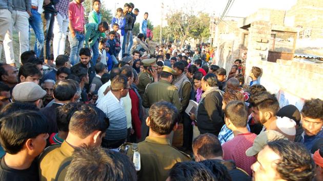Police said that after hacking the woman to death in Vijay Nagar area of Modi Nagar, Sharma walked over to the police station with the murder weapon and surrendered himself. (HT Photo) Police said that after hacking the woman to death in Vijay Nagar area of Modi Nagar, Sharma walked over to the police station with the murder weapon and surrendered himself. (HT Photo)