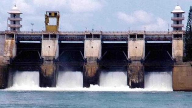 Cauvery river water being released from the Kabini Dam at Heggadadevankote province about 165 kms south-west of Bangalore.(AFP File Photo)