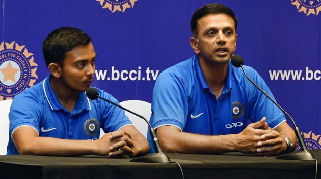 Rahul Dravid S New Zealand Tips Helped Tilt U 19 World Cup Run Prithvi Shaw Hindustan Times