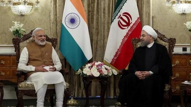 Prime Minister Narendra Modi with Iran's President Hassan Rouhani in Tehran in 2016. (Reuters File Photo) Prime Minister Narendra Modi with Iran's President Hassan Rouhani in Tehran in 2016. (Reuters File Photo)
