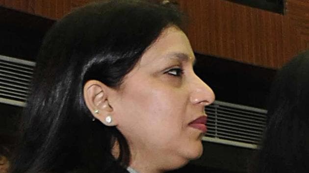 North Delhi Mayor Preeti Aggarwal.(Hindustan Times)