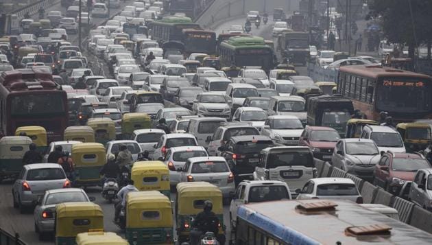 Railway minister Piyush Goyal said the integrated network, coupled with Metro interchanges, can make “50% cars go off the roads” in the national capital. (Burhaan Kinu/HT Photo) Railway minister Piyush Goyal said the integrated network, coupled with Metro interchanges, can make “50% cars go off the roads” in the national capital. (Burhaan Kinu/HT Photo)