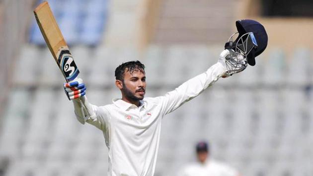 Aditya Waghmode hit 17 fours and four sixes en roue to scoring for Baroda against Assam in Vijay Hazare Trophy. (PTI) Aditya Waghmode hit 17 fours and four sixes en roue to scoring for Baroda against Assam in Vijay Hazare Trophy. (PTI)