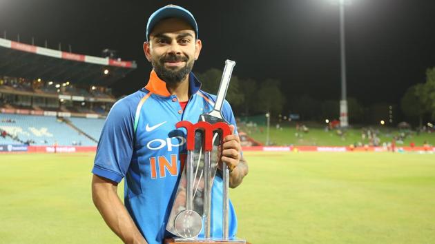 The India captain was adjudged the Man of the Match and the Man of the Series.  (BCCI ) 