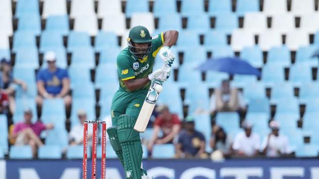 Khaya Zondo and AB de Villiers steadied South Africa’s ship and took the team’s total past 100.  (BCCI ) 