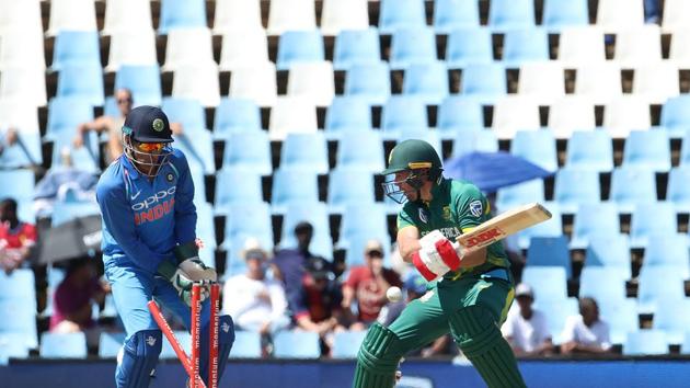 AB de Villiers, who looked set to score a big one, fell to Yuzvendra Chahal in the 21st over.  (BCCI ) 