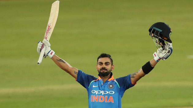 This was Kohli’s third century of the series.  (BCCI ) 