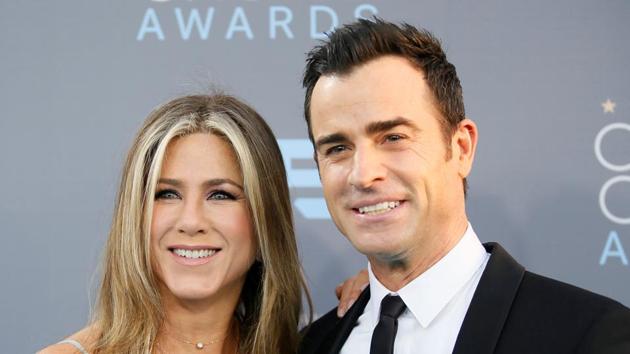 Actors Jennifer Aniston and Justin Theroux arrive at the 21st Annual Critics' Choice Awards in Santa Monica, California.(REUTERS)