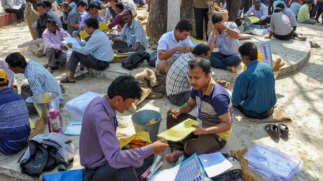 Election officials inspect election material ahead of Tripura Assembly Elections in Agartala on February 16. (PTI Photo) Election officials inspect election material ahead of Tripura Assembly Elections in Agartala on February 16. (PTI Photo)