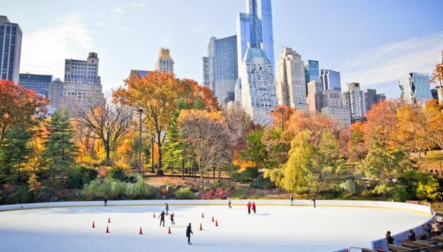 People skating at Central Park in New York. (Shutterstock) People skating at Central Park in New York. (Shutterstock)