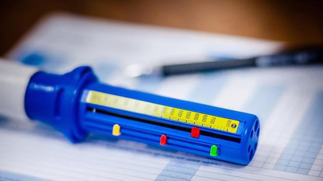 A lung capacity/peak airflow meter. (Shutterstock) A lung capacity/peak airflow meter. (Shutterstock)