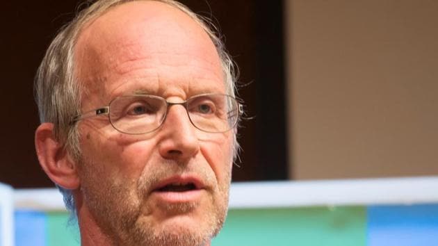 Bert de Vries, an expert in sustainable development and an avid propagator of meditation.(HT Photo)