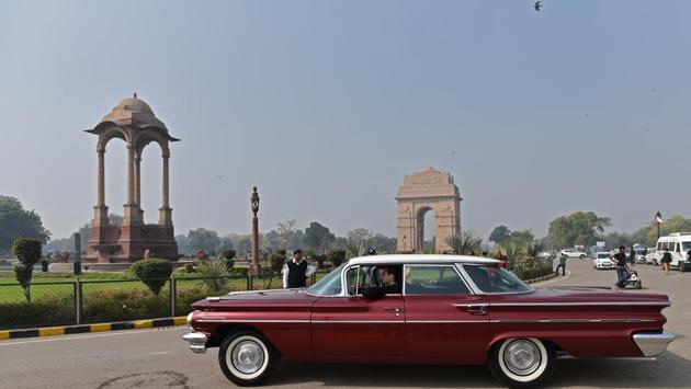 The two day rally, which ended in Gurugram, will see the cars on display on Sunday. (Anushree Fadnavis / HT) The two day rally, which ended in Gurugram, will see the cars on display on Sunday. (Anushree Fadnavis / HT)