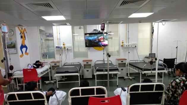 The thalassemia treatment centre at Borivli. (HT Photo) The thalassemia treatment centre at Borivli. (HT Photo)
