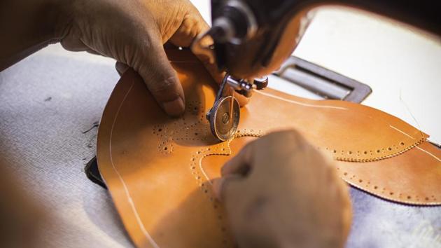 Cuero claims to be one of the few companies doing good year welting sole stitching and Norwegian welting sole stitching (HT Photo) Cuero claims to be one of the few companies doing good year welting sole stitching and Norwegian welting sole stitching (HT Photo)