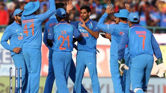 Bhuvneshwar Kumar was named Man-of-the-Match after India defeated South Africa in the first of the three Twenty20 Internationals at the Wanderers in Johannesburg on Sunday.(BCCI)