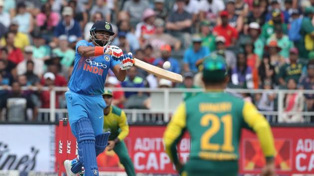 Promoted to No. 3, Suresh Raina hit two boundaries and a six before getting out in the fourth over.  (BCCI ) 