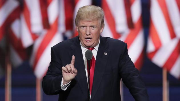Donald J. Trump speaks during the final day of the Republican National Convention in Cleveland. (AP File Photo) Donald J. Trump speaks during the final day of the Republican National Convention in Cleveland. (AP File Photo)