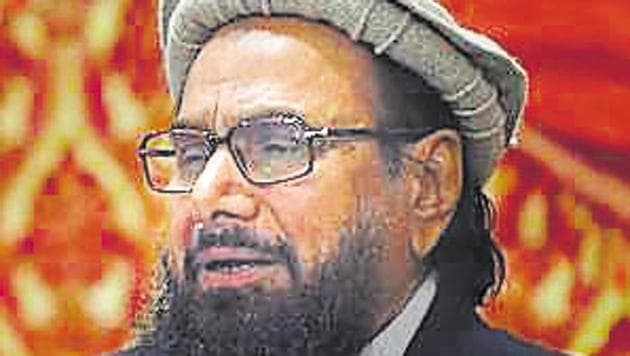 Jamaat-ud-Dawah (JuD) chief Hafiz Saeed seen at a news conference in Lahore on January 23. (AFP File Photo) Jamaat-ud-Dawah (JuD) chief Hafiz Saeed seen at a news conference in Lahore on January 23. (AFP File Photo)