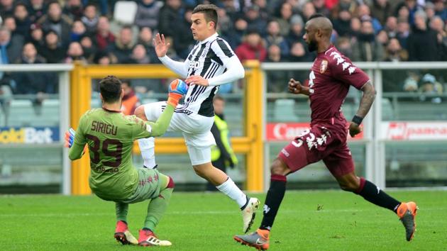 Juventus put more pressure on Napoli with a hard-fought Serie A victory over Torino.(REUTERS)