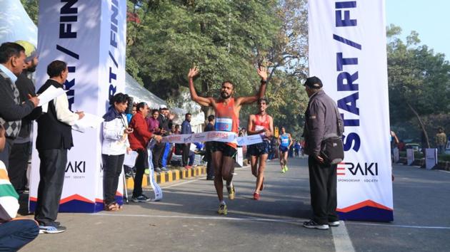KT Irfan won the national 20 km men’s race walking championship in New Delhi last week. (HT Photo) KT Irfan won the national 20 km men’s race walking championship in New Delhi last week. (HT Photo)