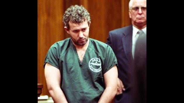 In this June 23, 1995 file photo, former English football coach and recruiter Barry Bennell appears in a Duval County courtroom in Jacksonville, Florida. Bennell, a former coach at Crewe Alexandra FC and scout for Manchester City, was convicted on Monday, Feb. 19, 2018 at Liverpool Crown Court of 50 child sexual offences committed between 1979 and 1991.(AP)