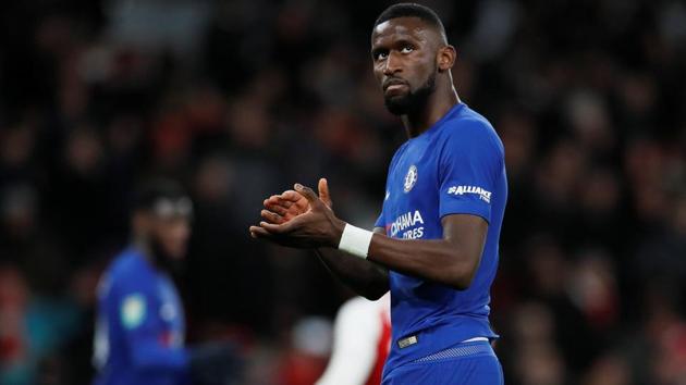 Chelsea FC defender Antonio Rudiger wants FC Barcelona to discover a Chelsea side primed to perform at their peak when the two sides face off in a UEFA Champions League encounter on Tuesday.(REUTERS) Chelsea FC defender Antonio Rudiger wants FC Barcelona to discover a Chelsea side primed to perform at their peak when the two sides face off in a UEFA Champions League encounter on Tuesday.(REUTERS)