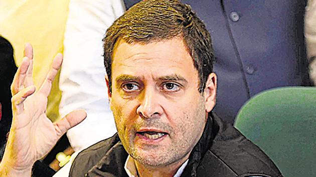 Congress president Rahul Gandhi has been targeting the NDA government over the multi-crore bank scam and has accused him of not taking any action despite being in the know of everything. (Arun Sharma/HT File Photo) Congress president Rahul Gandhi has been targeting the NDA government over the multi-crore bank scam and has accused him of not taking any action despite being in the know of everything. (Arun Sharma/HT File Photo)