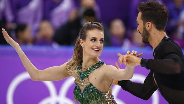 Compounding her embarrassment, the incident was replayed in slow motion on screens at the arena. (REUTERS) Compounding her embarrassment, the incident was replayed in slow motion on screens at the arena. (REUTERS)