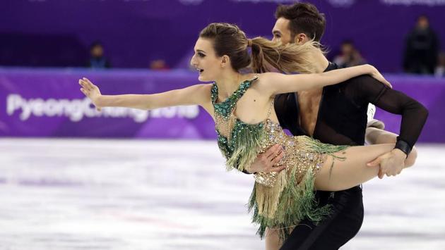 Papadakis is not the first figure skater to have a wardrobe fail at these Games. South Korean Min Yura won the hearts of skate fans on her Olympic debut after bravely battling on after a hook popped on her dress just seconds into her routine in the team short dance. (REUTERS) Papadakis is not the first figure skater to have a wardrobe fail at these Games. South Korean Min Yura won the hearts of skate fans on her Olympic debut after bravely battling on after a hook popped on her dress just seconds into her routine in the team short dance. (REUTERS)