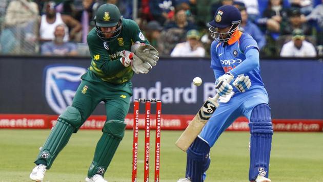 India's Shreyas Iyer failed to make an impact in the ODI series in South Africa.(AP) India's Shreyas Iyer failed to make an impact in the ODI series in South Africa.(AP)