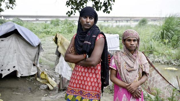 A portrait of Kajal and her friend Maya from a 2016 HT series on Delhi’s homeless.(Arun Sharma / HT File Photo) A portrait of Kajal and her friend Maya from a 2016 HT series on Delhi’s homeless.(Arun Sharma / HT File Photo)